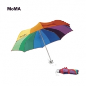 MOMA Color Spectrum Wheel Collapsible Umbrella
