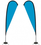 11.5' Premium Teardrop Sail Sign Kit (Double-Sided with Scissor B