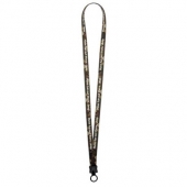 1/2" Dye-Sublimated Stretchy Elastic Lanyard with Plastic Clamshe