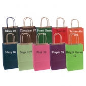 Premium Tinted Stripe Paper Shopping Bag-Colors 8X4.5X10.5