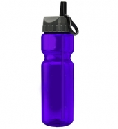 Champion - 28 oz. Trans. Bottle - Flip Straw Lid