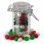 Round Glass Mint Jar