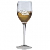 9.5 oz. Romantica White Wine Set of 4-Deep Etched