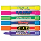 Brite Spots® Broad Tip Highlighters - Clear Barrel
