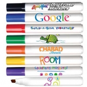 Chisel Tip Dry Erase Marker - USA Made - Full Color Decal