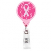 Pink Ribbon JUMBO Theme Badge Reel