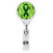 Green Ribbon JUMBO Theme Badge Reel