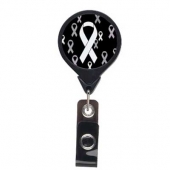 Black Ribbon JUMBO Theme Badge Reel