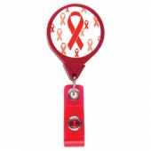 Red Ribbon JUMBO Theme Badge Reel