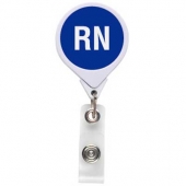 RN-Registered Nurse (Blue 285C) JUMBO Position Badge Reel