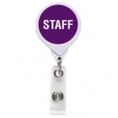 STAFF-Staff (Purple 2607C) JUMBO Position Badge Reel