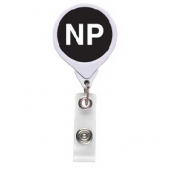 NP-Nurse Practitioner (Black) JUMBO Position Badge Reel