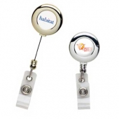 Gold Round Badge Reel