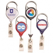Carabiner Badge Reel w/ Belt Clip (opaque colors)