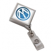 Chrome JUMBO Diamond Badge Reel