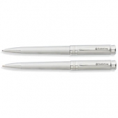 Freemont Satin Chrome Ballpoint Pen and 0.9mm Pencil Set