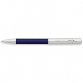 Greenwich Chrome/Evening Blue Laquer Ballpoint Pen