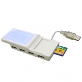 4 Port Hub With Built in Card Reader