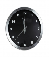 "BRIDGE" 14" Brushed Metal Wall Clock