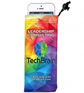 Microfiber Cell Phone and Eyeglass Drawstring Pouch