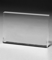 Rectangular Acrylic Paperweight - 2-1/2” x 4” x 1/2”