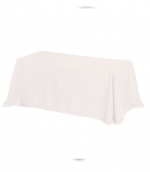 6' 3-Sided Economy Table Covers & Table Throws /Fit 6 Foot Table