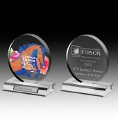 Clear Circle Award - 6" Dia