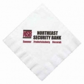 .5"x6.5" White 1-Ply Luncheon Napkins