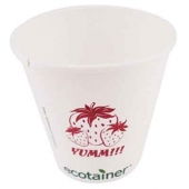 10 Oz. Eco-Friendly Solid White Cups - The 500 Line