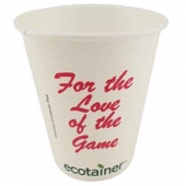 12 Oz. Eco-Friendly Solid White Cups - The 500 Line