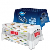 All Over Dye Sub Table Cover - flat poly 3-sided, fits 6' table