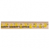 Handprint Background Rulers - Clear Lacquer Finish