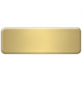 New York Standard Metal Name Badge (Standard Size 3" x 1")