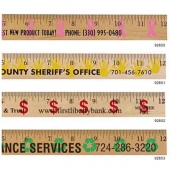 Dollar Sign/Financial Background Rulers - Clear Lacquer Fini