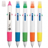 Quatro Pen With Highlighter