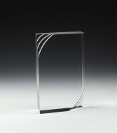 1 1/4” Thick Freestanding Acrylic Awards - 6"