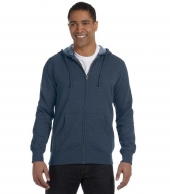 Unisex Heathered Full-Zip Hooded Sweatshirt
