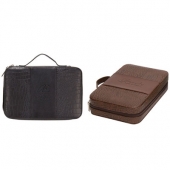 Deluxe Croc Leather Cosmetic Case
