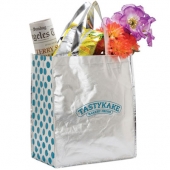 Laminated Chic Dot Tote