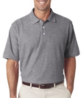 UltraClub® Men's Platinum Honeycomb Piqué Polo