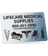 Idento® Identification Decals-Chrome & White Vinyl
