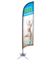 Promotional Flags - 9' Feather, Scissor Base