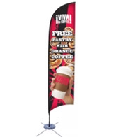 Promotional Flags-17' Feather, Spike Base