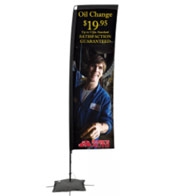 Promotional Flags-7' Rectangle, Spike Base