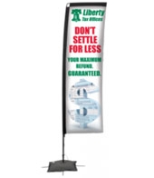 Promotional Flags-10' Rectangle, Scissor Base