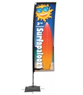 Promotional Flags-14' Rectangle, Spike Base