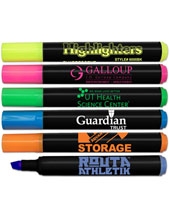 Brite Spots® Broad Tip Highlighters - Black Barrel