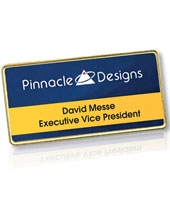 Variable Data Name Badges with Magnetic Back