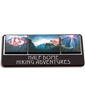 Two Layers Stacked Wood Photo Magnets