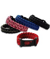 Wristbands and Key Tags- Made in USA- 550 Lb. Test.